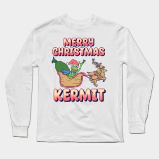 Kermit Merry Christmas Long Sleeve T-Shirt